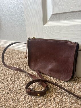 Brown Leather Crossbody Bag